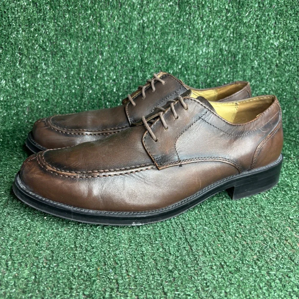 Dockers Phoenician Mahogany Dress Shoes Leather Moc Toe Oxford Brown Mens Sz 10M